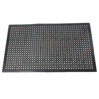 

​Industrial Anti-fatigue Drainage Rubber Non-slip Hexagonal Mat For Bar Kitchen