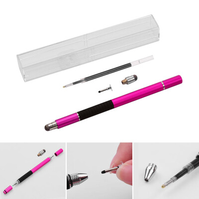 

3 in 1 Precision Stylus Pen with Refill&Disc Tip&Fiber Tip Capacitive Touchscreen Stylus Pen Set For Cellphone Tablet Sil