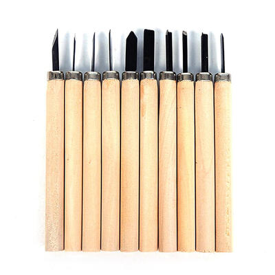 

10pcsSet Wood Handle Sculpting Tools Kit for Kids DIY Pottery Polymer Clay