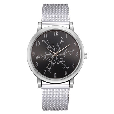 

Fashion Womens Watches Tree Pattern Scale Disc Ladies Simple Quartz Wristwatch Silica Strap Clock Dress Gift Zegarki Damskie