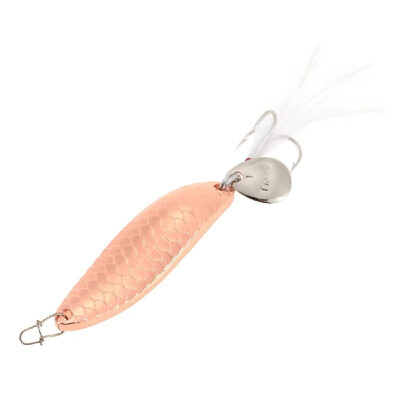 

YAPADA 5g-20g Zinc Alloy Spoon Fishing Lure Hard Bait Noise Sequin Paillette with Feather