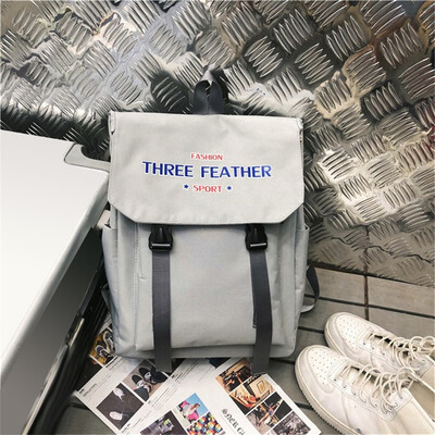 

Tailored Large Capacity Solid Color Waterproof Nylon Casual Backpack School Bag