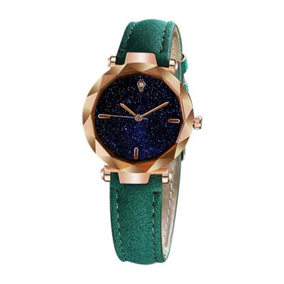 

Luxury Women Watches Starry Sky Irregular Dial Ladies Fashion Quartz Wristwatch Leather Strap Clock Casual Reloj Mujer 50