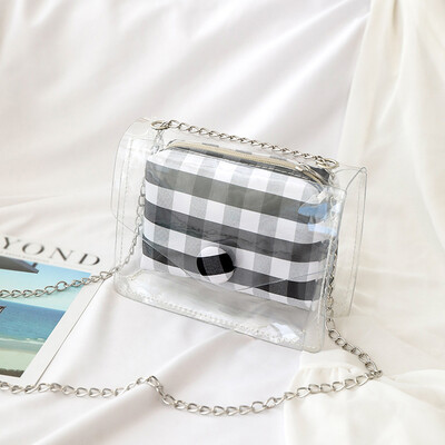 

Tailored Women Wild Diagonal Package Female Jelly Transparent Single Shoulder Mother Bag
