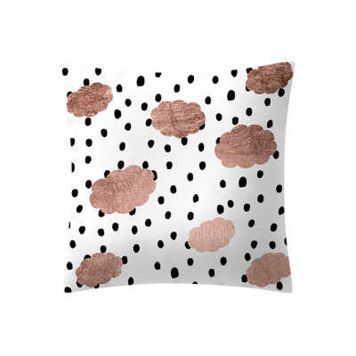 

〖Follure〗Rose Gold Pink Cushion Cover Square Pillowcase Home Decoratio