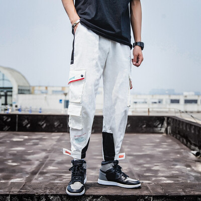 

Gobestart Mens Summer New Style Fashion Overalls Casual Pure Colour Comfortable Trousers