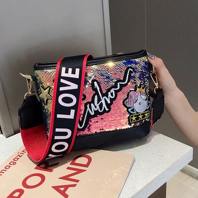 

Tailored Womens Fashion Multicolor Star Bag Square Package Chain Messenger Bag