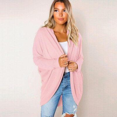 

Toponeto Women Long Sleeve Knitwear Open Front Casual Cardigan Sweaters Outerwear
