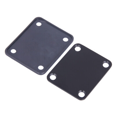 

Chrome Guitar Neck Plate With One Rubbermat Stratocaster Telecaster TS
