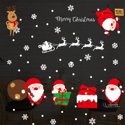 

〖Follure〗2019 Merry Christmas Household Room Wall Sticker Mural Decor Decal Removable