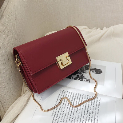 

Advanced sense bag foreign air female bag new 2019 Korean version of the simple sequins shoulder chain texture slung small bag female