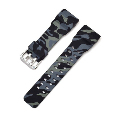 

Waterproof Watchband Rubber Silicone Strap Diving Sport Watchstrap Camouflage Suitable for Casio GA-110 100 120&GD120
