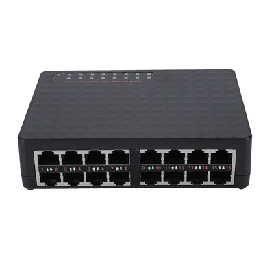 

Greensen 16 Port Ethernet Switch LAN RJ45 10100Mbps Network Switch Switcher Hub 100-240V