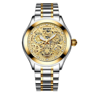 

KINYUED Mens Automatic Mechanical Watch Luminous Pointer Design 3ATM Waterproof Fashion Mens Mechanical Watch Luxury Wristwatch fo