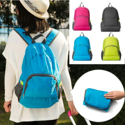 

Sports Backpack Hiking Rucksack Men Women Unisex Schoolbags Foldable Handbag UK