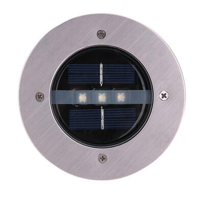 

Solar Power 3 LED Lawn Light Buried Lamp Ground Garden Pathway Lamp