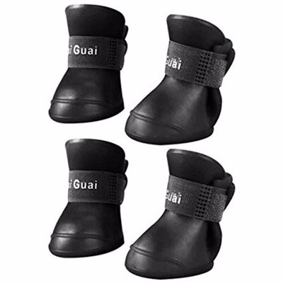 

Pet Dog Puppy Rain Snow Boots Shoes Booties 4 Pcs