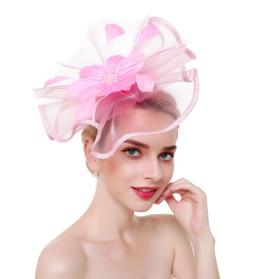 

HOT party large fascinator handmade hair accessory clip hat women bridal wedding