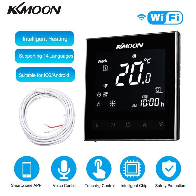 

KKmoon Digital Underfloor Heating Thermostat for Electric Heating System Floor & Air Sensor with WiFi Connection & Voice Control E