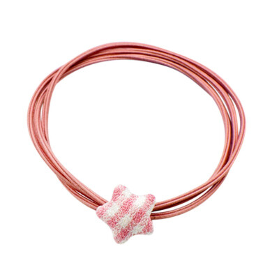 

WomenDesign Hair Accessories Hair Ring Cute Five-pointed Star Rope Head Simple High Elastic Hair Rope