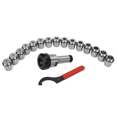 

Greensen 5C-ER40 Collet Set 5C Shank Collet Chuck Holder 15Pcs ER40 Collets For Milling Machines