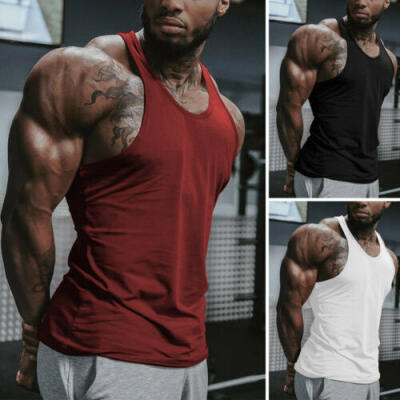 

Men Gym Sleeveless Muscle Vest Stringer Vests Sports Bodybuilding Tee Shirt