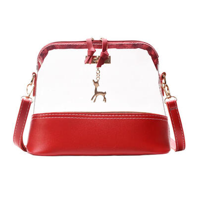 

Girls Transparent Deer Shoulder Messenger Handbags Women PVC Crossbody Bags