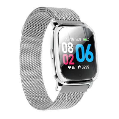 

GPS Fitness Tracker Smart Bracelet Activity Tracker With Color Touch Screen Fine Steel Band Heart Rate Sleep Monitor