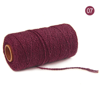 

Toponeto 100m Long100Yard Pure Cotton Twisted Cord Rope Crafts Macrame Artisan String