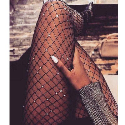 

Sexy Womens Bling Crystal Rhinestone Fishnet Pantyhose Tights Stockings Fashion