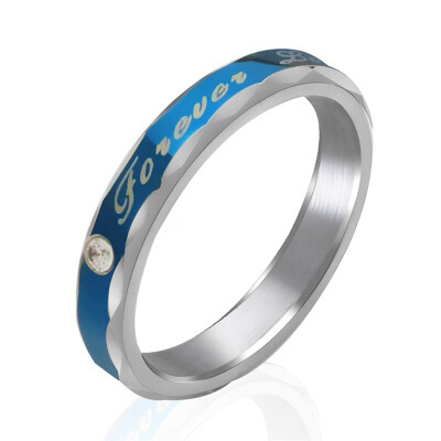 

Blue Couple Ring Men Women Blue Sapphire Bridal Engagement Wedding Heart Ring