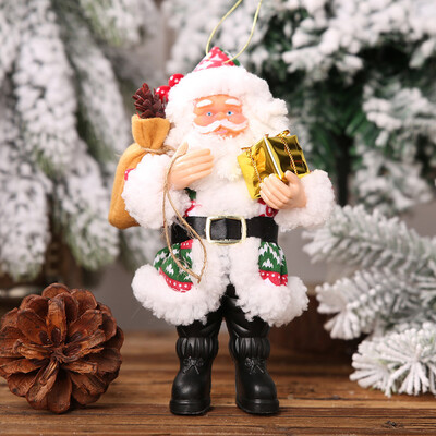 

〖Follure〗Christmas Decorations Resin Santa Claus Standing Posture Ornaments Doll Pendant