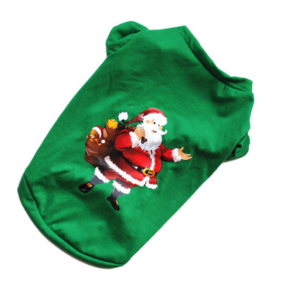 

Dog Short Sleeve Christmas Top O-neck Solid Blouse T-shirt Christmas Costume Clothes Outwear
