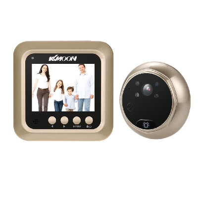 

KKmoon 24" LCD Digital Peephole Viewer 160° Door Eye Doorbell HD IR Camera Night Vision Photo TakingVideo Recording TF Card for