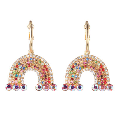 

2019 Fashion za Brand crystal geometirc Drop Earring For Women Party Gifts ethnic Statement rhinestone Earrings Jewelry