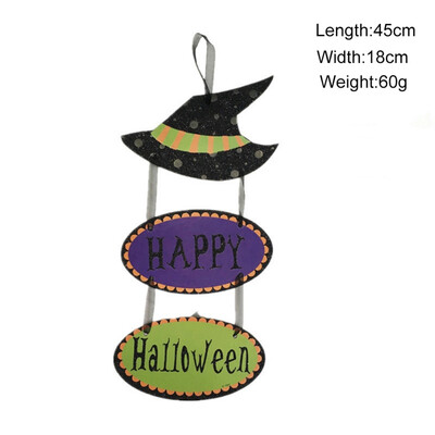 

New Hot Halloween Hanging Decoration Household Pumpkin Bat Skull Paper Hanging Decoration
