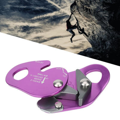 

Greensen Self-braking Stop Descender for 9-13mm Rope Clamp Grab Rescue Rappel Ring Climbing Gear Purple