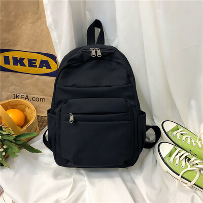 

The Simple&Ancient Backpack&Shoulder Bag for Senior High School Students in Korean Edition of INS Bookbag