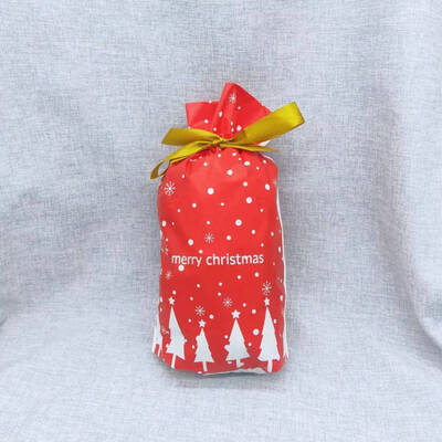 

Elk Snowflake Santa Claus Gift Bags Merry Chrtistmas Candy Food Bags With Ribbon For Christmas Decoration Supplies