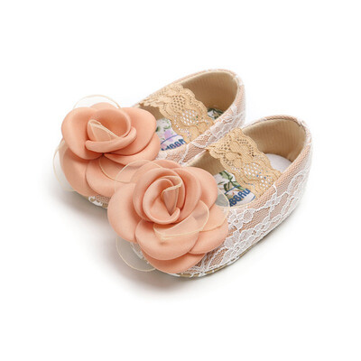 

Baby Girl Shoes Riband Lace Floral Up PU Leather Princess Baby Shoes First Walkers Newborn Moccasins For Girls 0-18M