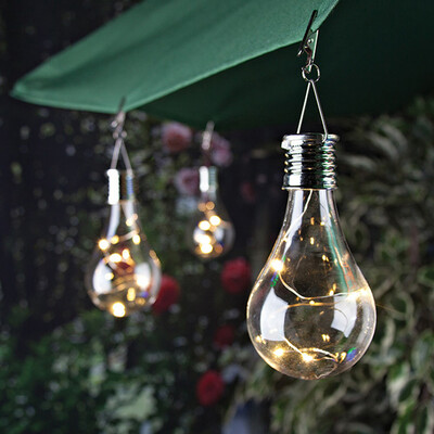 

Siaonvr Waterproof Solar Rotatable Outdoor Garden Camping Hanging LED Light Lamp Bulb