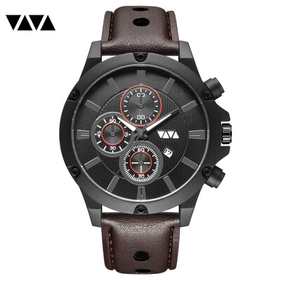

Watches Men Fashion Brand Luxury Mens Quartz Sports Military Wristwatch Leather Casual Waterproof Clock Male Relogio Masculino