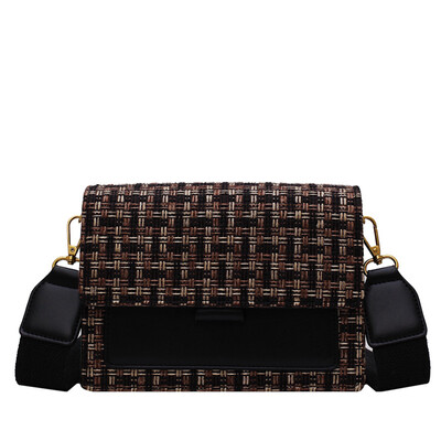 

Chao Korean version of the small fragrance rhombic wild chain shoulder Messenger bag