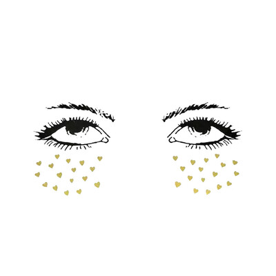 

Tailored Halloween Tattoos Makeup Set for Party Costume Women Face Eyes Face