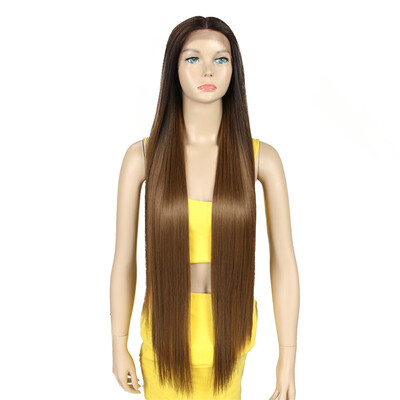 

Noble Hair Wigs Straight Synthetic Lace Front Hair 38 Inch Ombre Lace Front Wig Cosplay Blonde Lace Front Wig