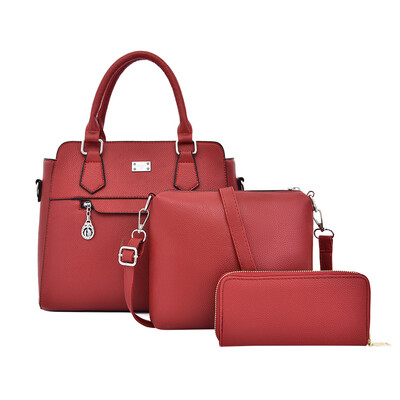 

Tailored Fashion Contrast Composite Bag Shoulder Cross Handbag For Women Girls 3Pcs