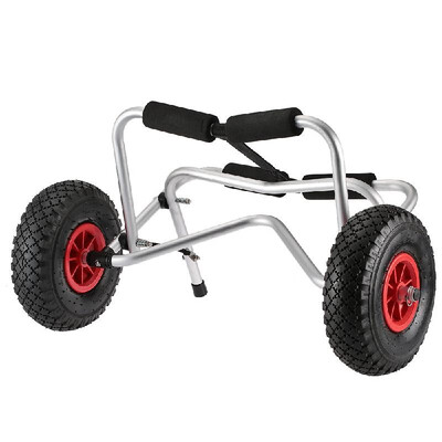 

75KG Loading Capacity Foldable Kayak Trolley Energy-saving Two-wheeled Carrier Cart for Kayak Canoe Boat