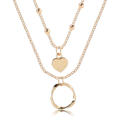

Fashion Women New Bohemian Metal Heart Cute Mini Butterfly Necklace Summer Wear Necklace Jewelry Perfect Wedding Party Gift