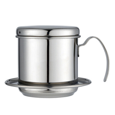 

Portable Stainless Steel Coffee Pot Press-type Drip Cup Maker Extractor Teapot