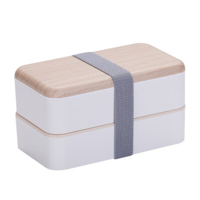 

Microwave Double Layer Student Lunch Box Double Portable Bento Box Camping Picnic Food Storage Container 1000-1200ml
